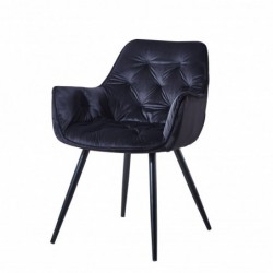 Krzesło Velvet Czarne...
