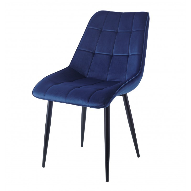 Krzesło Velvet Niebieskie J262-1 Furnitex