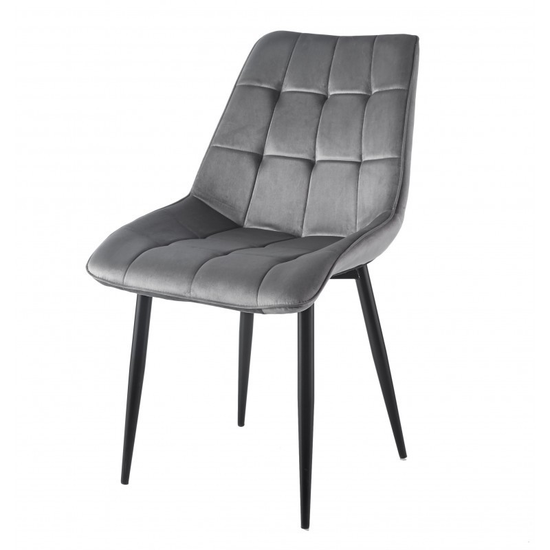 Krzesło Velvet Szare J262-1 Furnitex