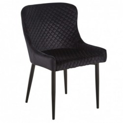 Krzesło Velvet Czarne Mc-15...