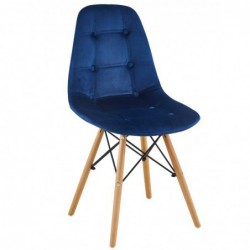 Krzesło Velvet Niebieski...