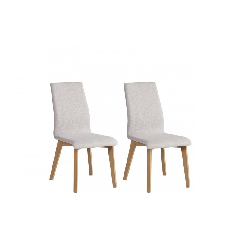 Krzesło Myrtos Komplet 2 Szt Krzesła Buk Naturalny  (B99) KR0134-B99-BG91 Forte
