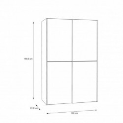 Szafa OZZULA OZLS722X10-120 Forte