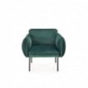 Fotel wypoczynkowy BRASIL ciemny zielony/ czarny Halmar