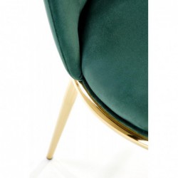 Krzesło metalowe K460 ciemny zielony Halmar