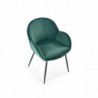 Krzesło metalowe K480 ciemny zielony Halmar