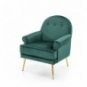 Fotel wypoczynkowy SANTI ciemny zielony / złoty Halmar