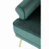 Fotel wypoczynkowy SANTI ciemny zielony / złoty Halmar