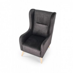Fotel wypoczynkowy CHESTER 2 antracytowy (tkanina 17. Charcoal) Halmar