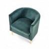 Fotel wypoczynkowy CLUBBY 2 ciemny zielony / naturalny Halmar