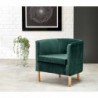 Fotel wypoczynkowy CLUBBY 2 ciemny zielony / naturalny Halmar