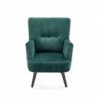 Fotel wypoczynkowy PAGONI c. zielony / czarny Halmar