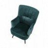Fotel wypoczynkowy PAGONI c. zielony / czarny Halmar