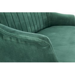 Elegance 2 Xl Sofa Tapicerka - Ciemny Zielony, Nogi - Złote Halmar
