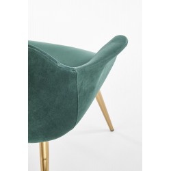 Elegance 2 Fotel Wypoczynkowy Tapicerka - Ciemny Zielony, Nogi - Złote Halmar