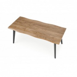 DICKSON 2 stół rozkładany 150-210/90 cm, blat - naturalny, nogi - czarny Halmar