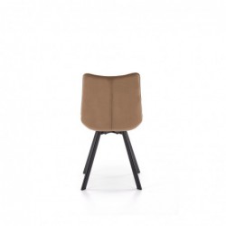 K332 krzesło nogi - czarne, siedzisko - beżowy Halmar