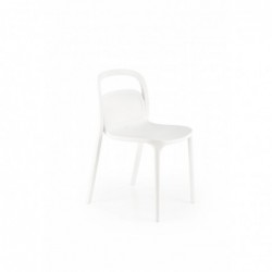 K490 krzesło plastik biały Halmar