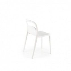 K490 krzesło plastik biały Halmar