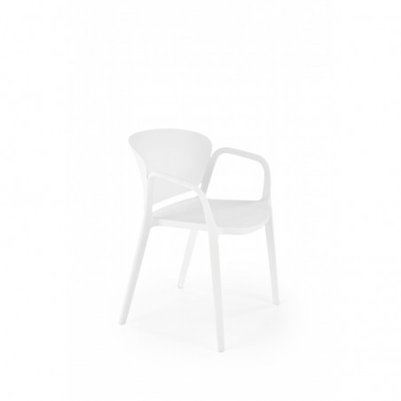 K491 krzesło plastik biały Halmar