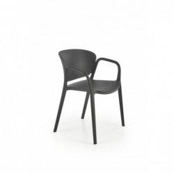 K491 krzesło plastik czarny...