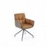 K523 krzesło brązowy / ciemny brąz Halmar