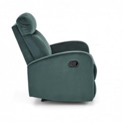 WONDER fotel rozkładany z funkcja kołyski, ciemno zielony Halmar