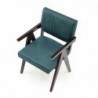 MEMORY krzesło heban / tap: MONOLITH 37 c.zielony Halmar