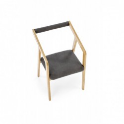 AZUL 2 krzesło dąb naturalny / tap. popiel Halmar