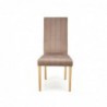 DIEGO 3 krzesło dąb miodowy / tap. velvet pikowany Pasy - MONOLITH 09 (beżowy) Halmar