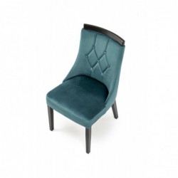ROYAL krzesło czarny / tap: MONOLITH 37 (c.zielony) Halmar