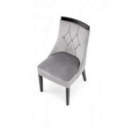 ROYAL krzesło czarny / tap: MONOLITH 85 (popiel) Halmar