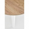 RINGO stół kolor blat dąb craft, nogi - biały (102-142x102x76 cm) Halmar