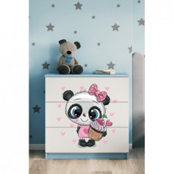 Komoda babydreams niebieska panda Kocot Kids