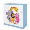 Komoda babydreams niebieska zoo Kocot Kids