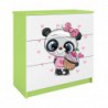 Komoda babydreams zielona panda Kocot Kids