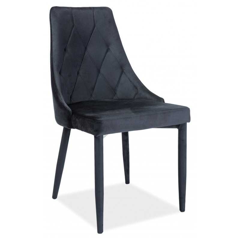 Krzesło Trix velvet czarny Signal Meble