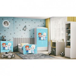 Łóżko babydreams białe kraina lodu bez szuflady materac 160/80 Kocot Kids