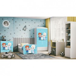 Łóżko babydreams białe kraina lodu z szufladą materac 160/80 Kocot Kids