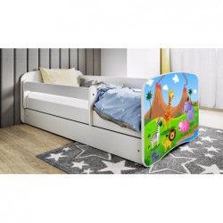 Łóżko babydreams białe safari bez szuflady bez materaca 180/80 Kocot Kids