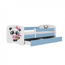 Łóżko babydreams niebieskie panda bez szuflady bez materaca 160/80 Kocot Kids