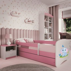 Łóżko babydreams różowe słonik bez szuflady bez materaca 180/80 Kocot Kids