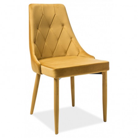 Krzesło żółty Trix Velvet Signal Meble