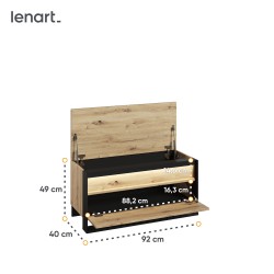 Ławka QUANT GARDEROBA QG3DAC Lenart