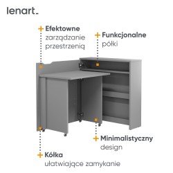 Biurko WORK CONCEPT SLIM CW-2 Lenart