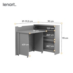 Biurko WORK CONCEPT SLIM CW-2 Lenart