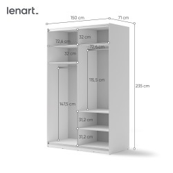 Szafa Przesuwna Maxi MX-02 Lenart