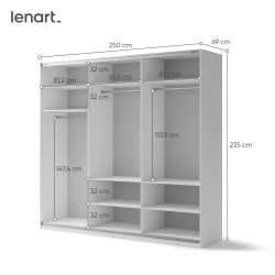 Szafa Przesuwna Maxi MX-06 Lenart